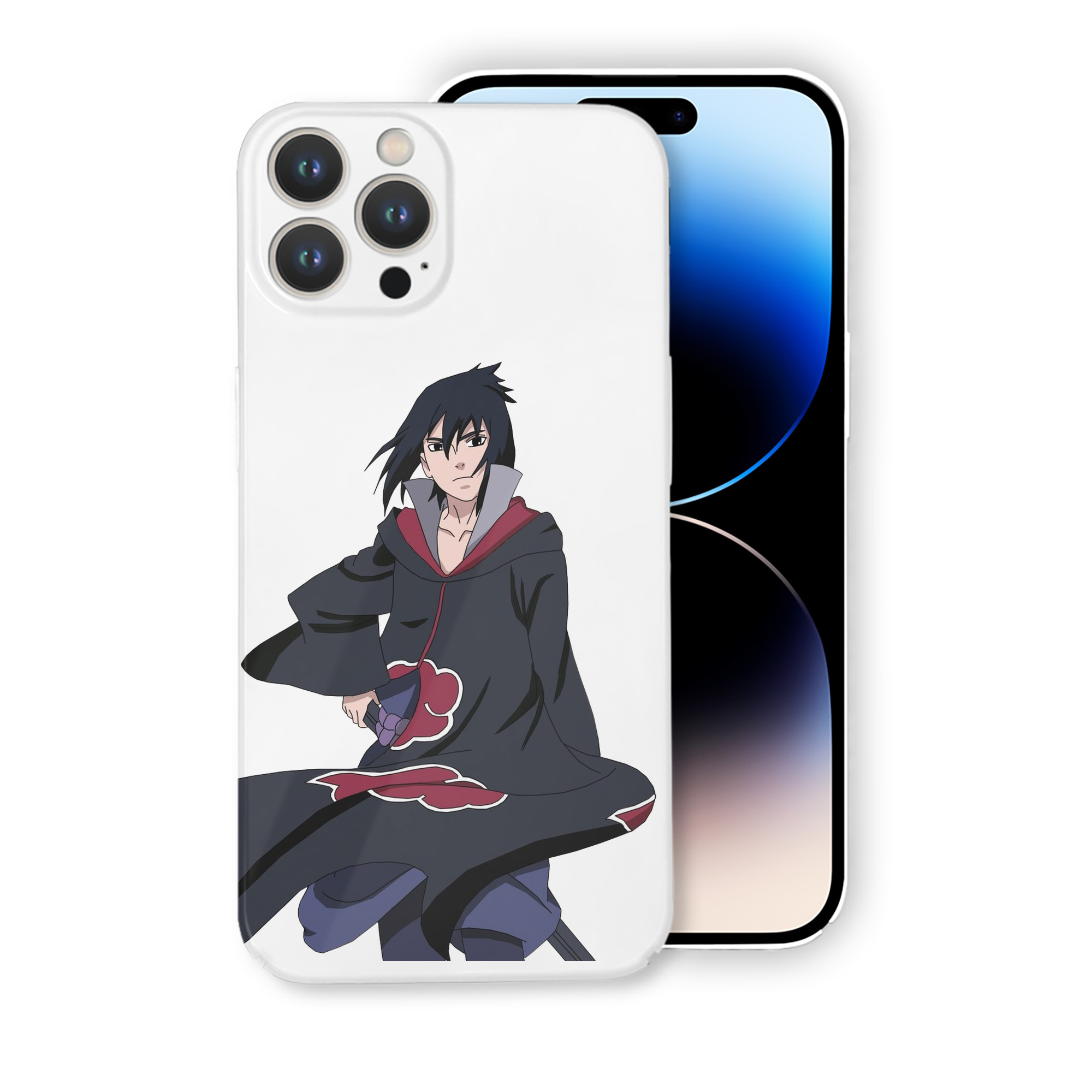 （画像用） NARUTO -ナルト- うちは サスケ Uchiha Sasuke 【iPhone 14シリーズ対応】ハードケース